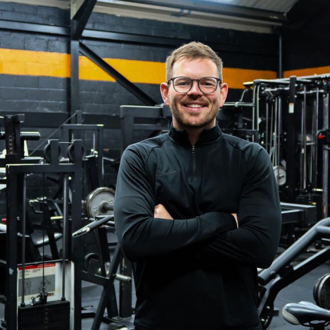 Calum Bryan in the gym